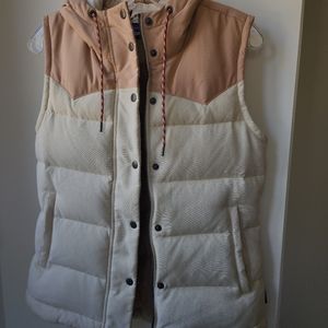 Patagonia Bivy Hooded Down Vest Oyster White